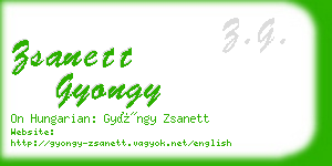 zsanett gyongy business card